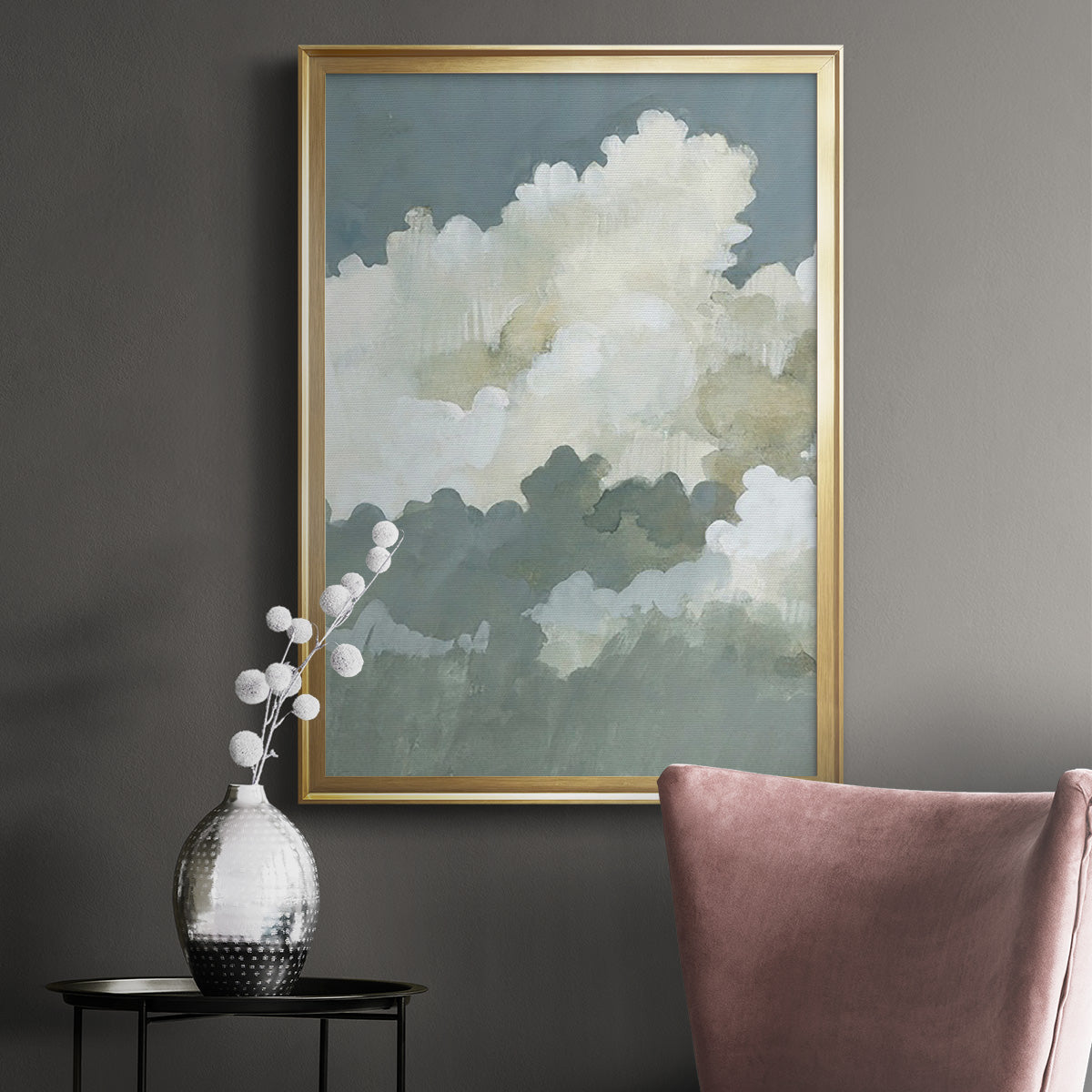 Big Clouds I -  Framed Canvas Print