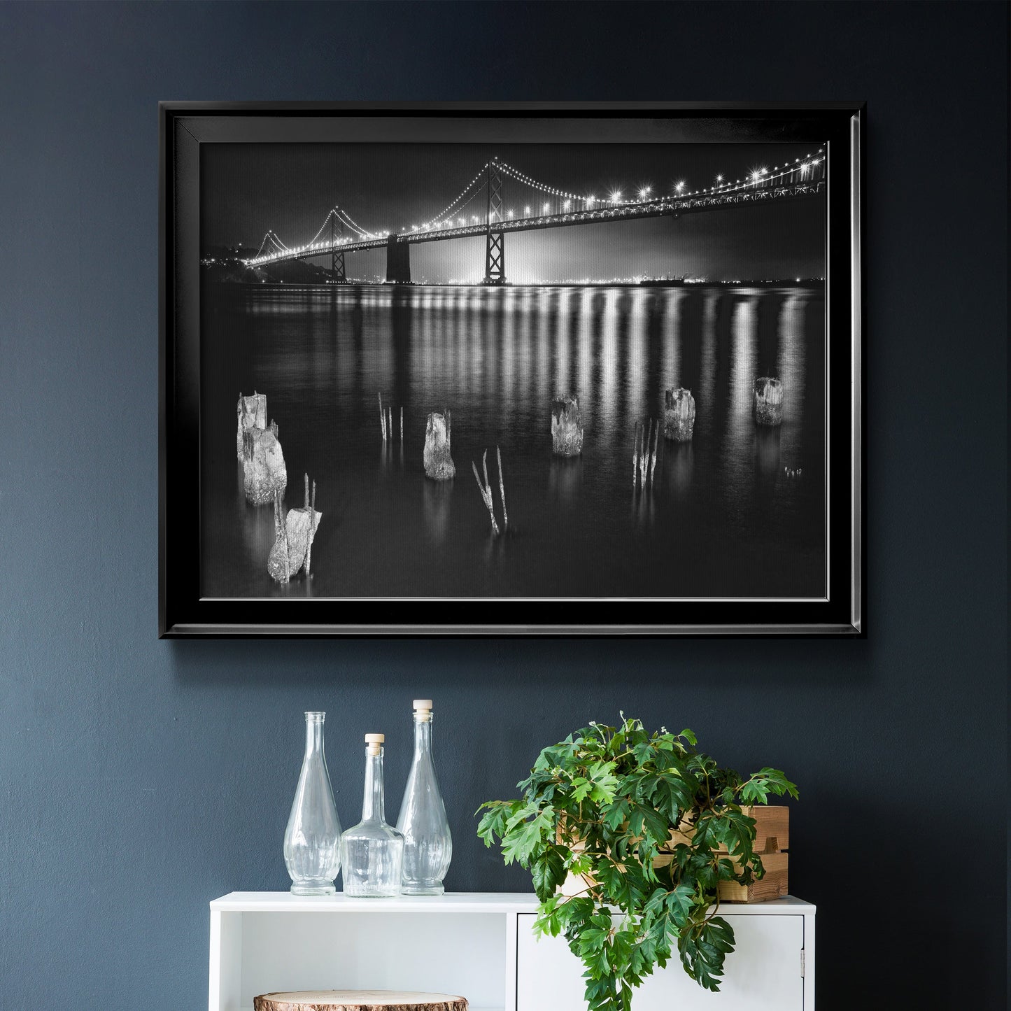 Night Reflections Premium Classic Framed Canvas - Ready to Hang