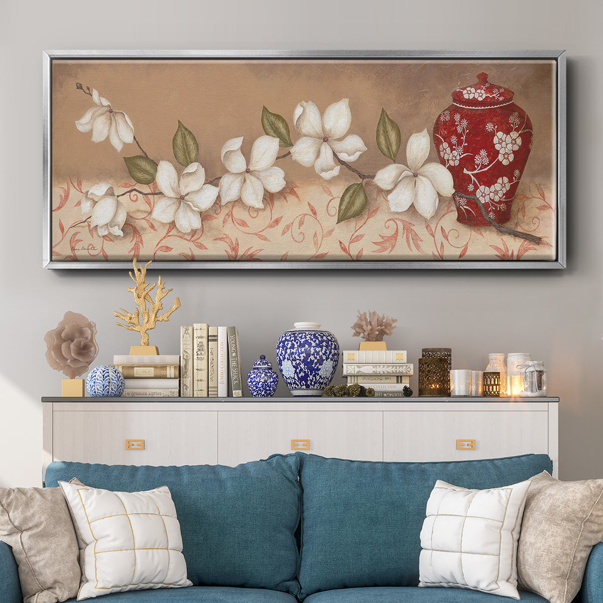 Mantle Masterpiece II - Floater Framed Canvas Print