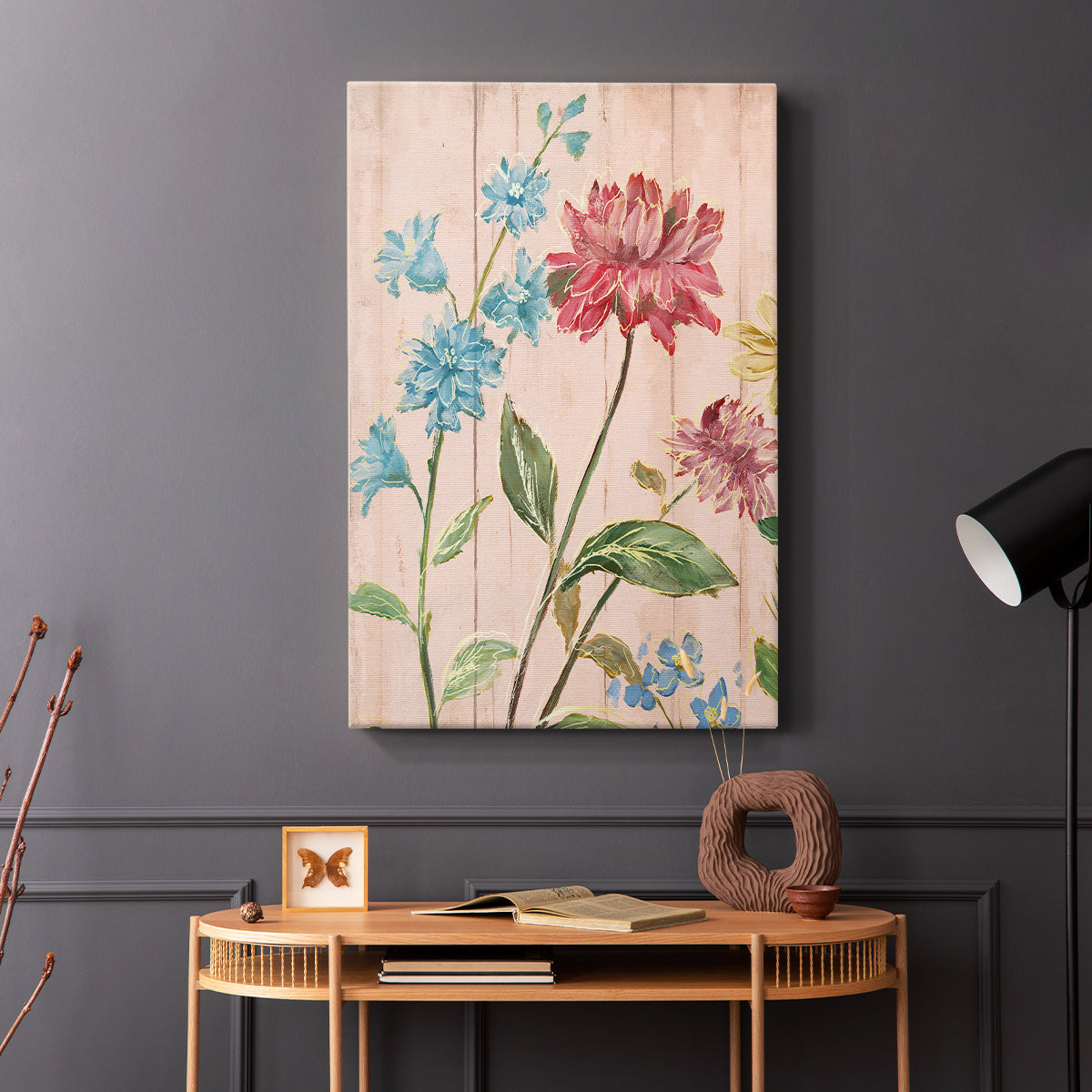Wildflower Flutter I - Canvas Art Print