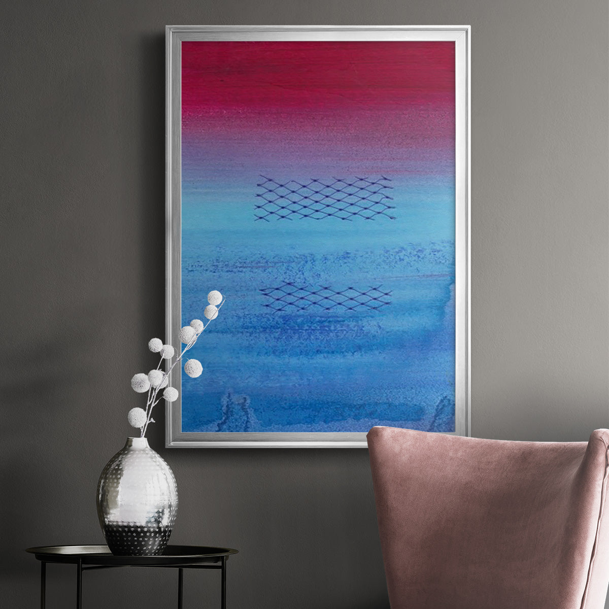 Gently Oppose II - Modern Framed Canvas Print