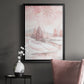 Blush Winter - Modern Framed Canvas Print