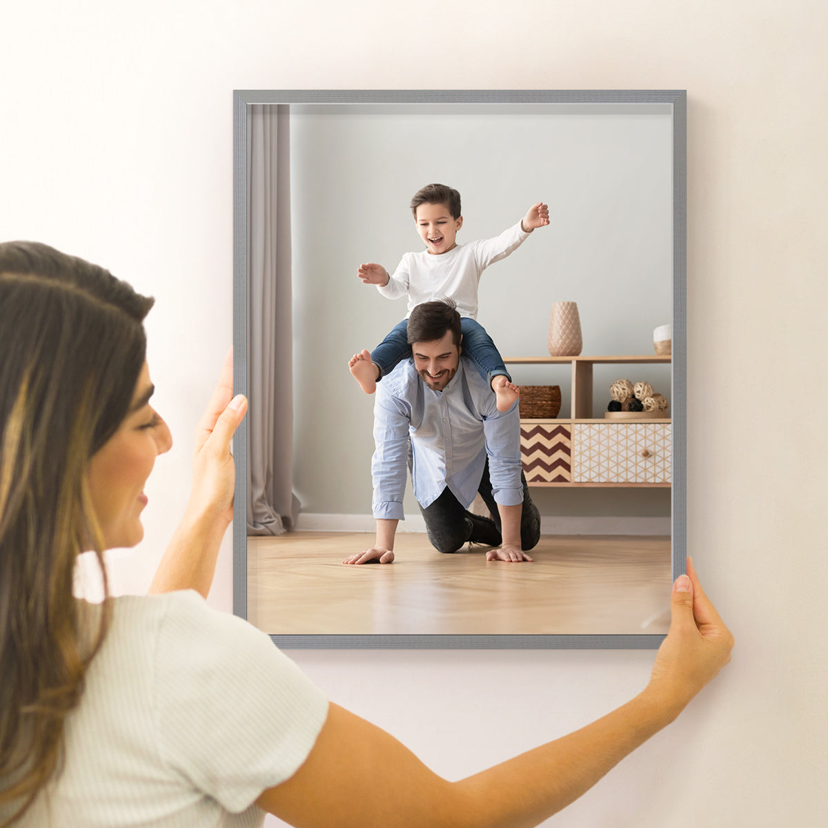 Set of 2 Restickable Custom Framed Photos - 16" x 20"