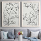 Botanical Sketch I   - Premium Framed Canvas 2 Piece Set - Ready to Hang