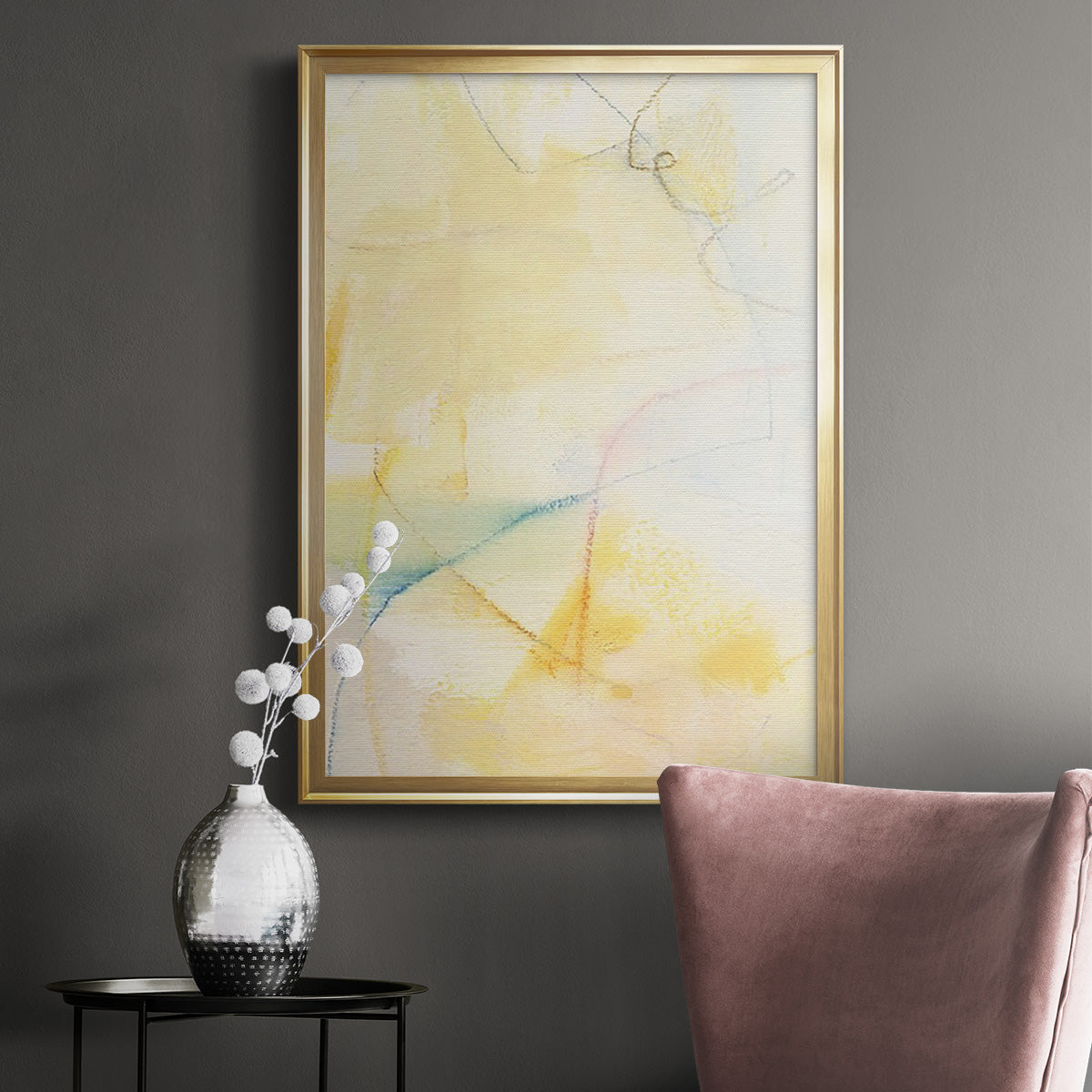 Barxan IV - Modern Framed Canvas Print