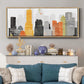 Element City - Floater Framed Canvas Print