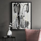 Grey Scribbles II - Modern Framed Canvas Print