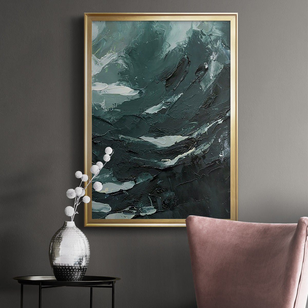 Lost in the Sea II - Modern Framed Canvas Print