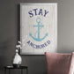 Stay Anchored - Modern Framed Canvas Print