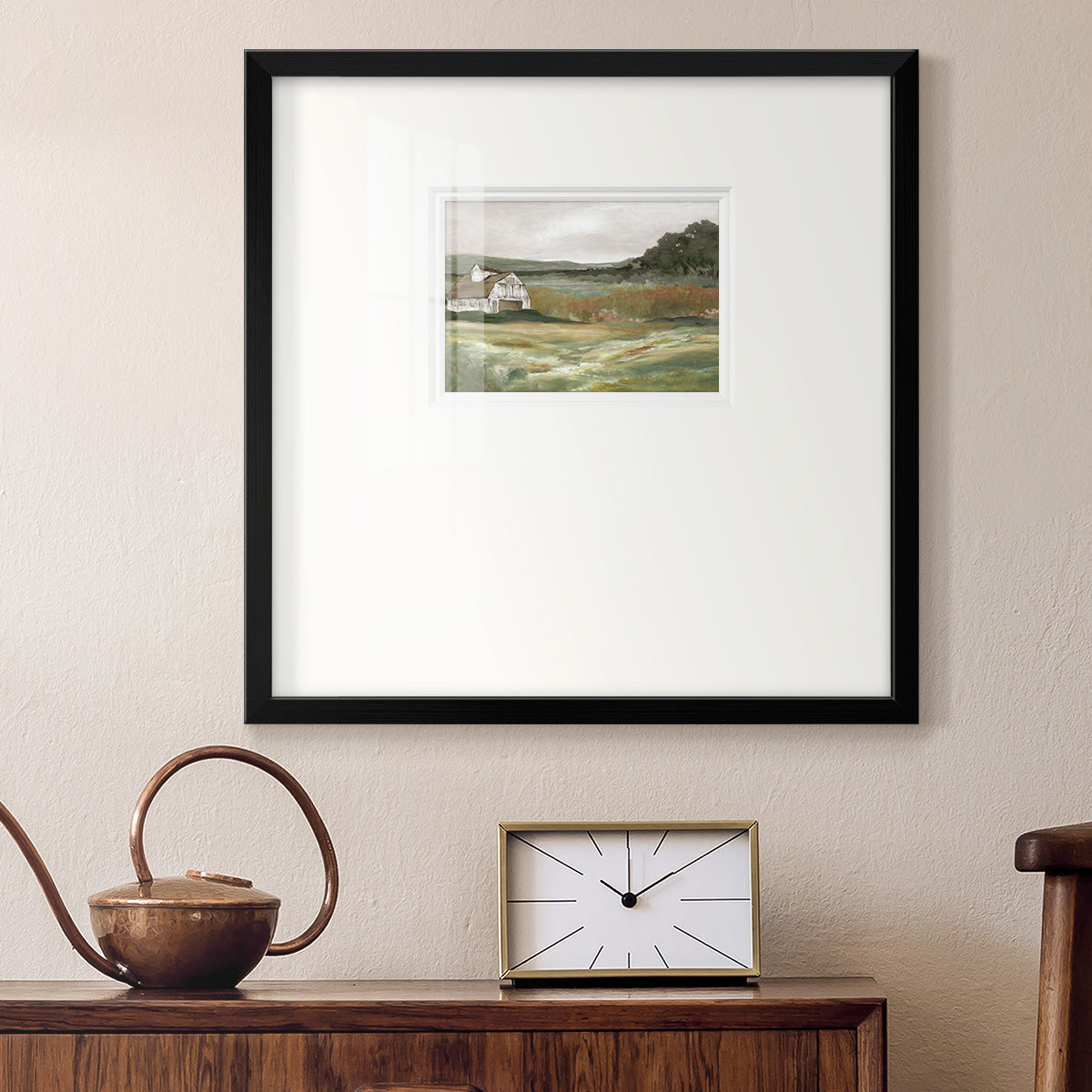 Afternoon on the Farm Premium Framed Print Double Matboard