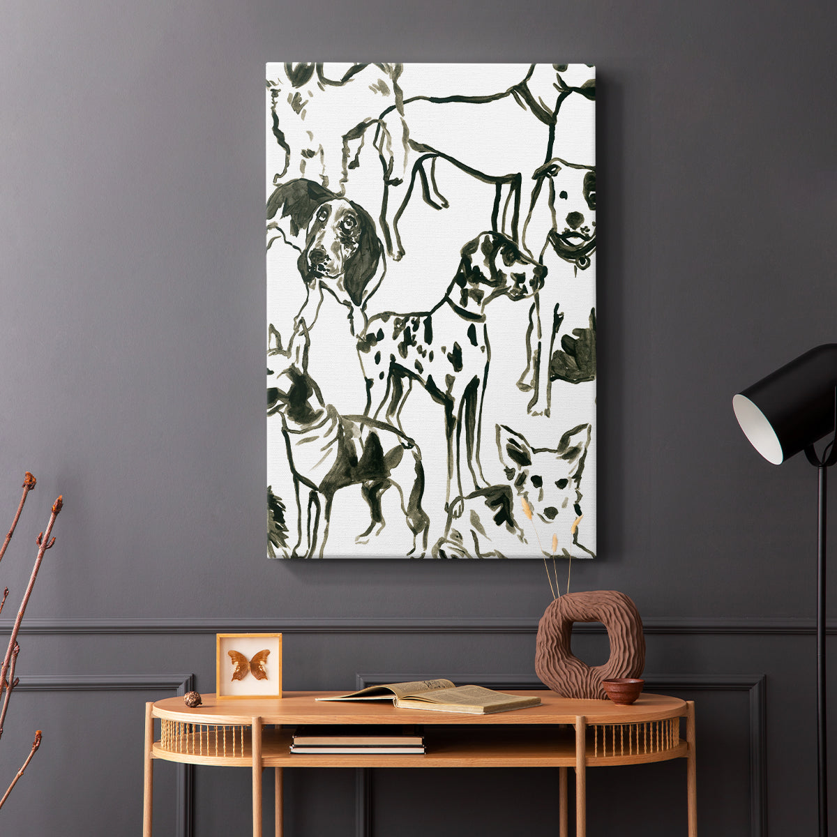Canine Collage II - Canvas Art Print