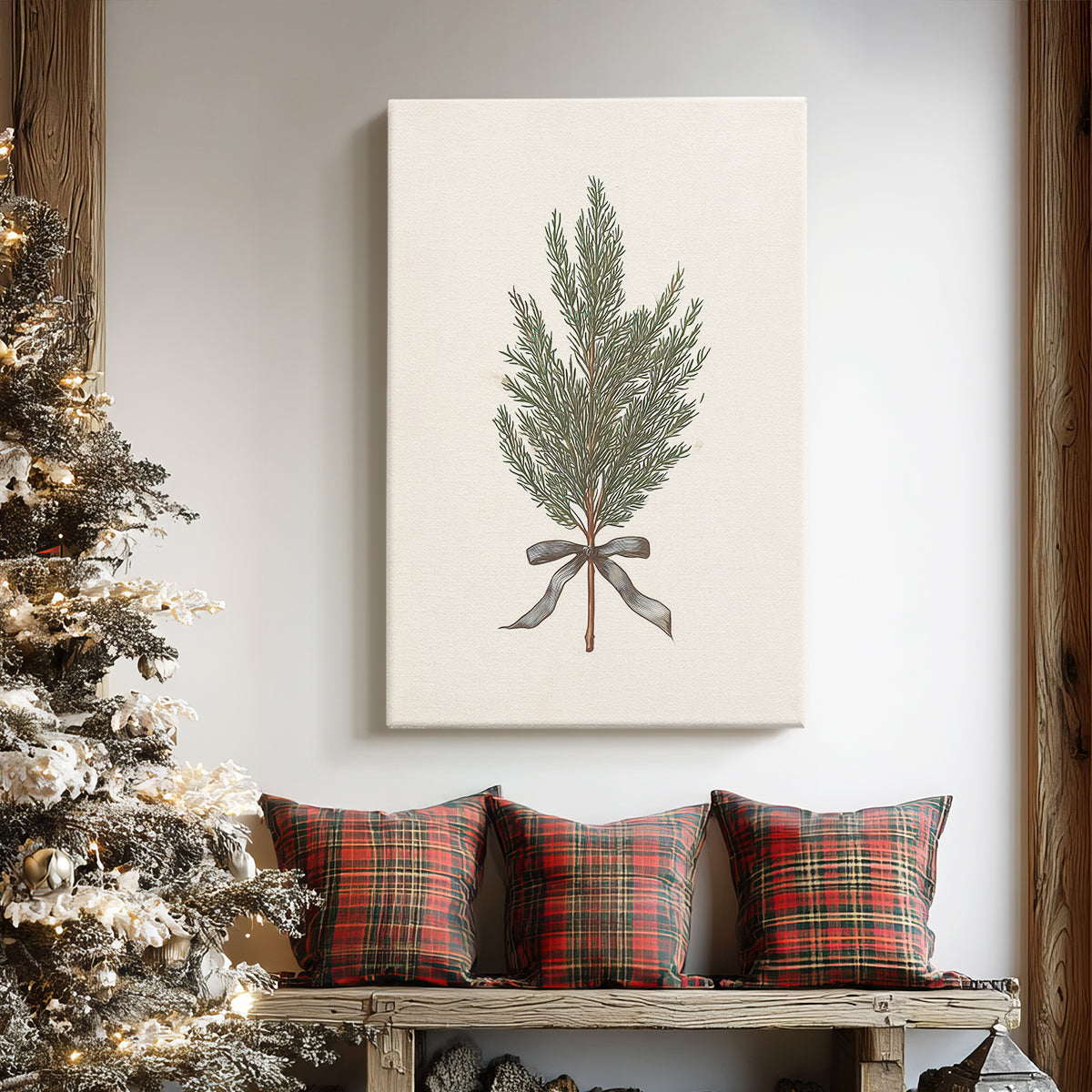 Frostlit Dusk Whisper - Canvas Art Print
