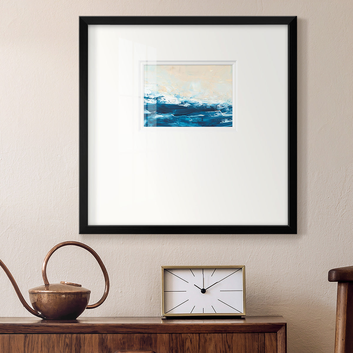 Wave after Wave III Premium Framed Print Double Matboard