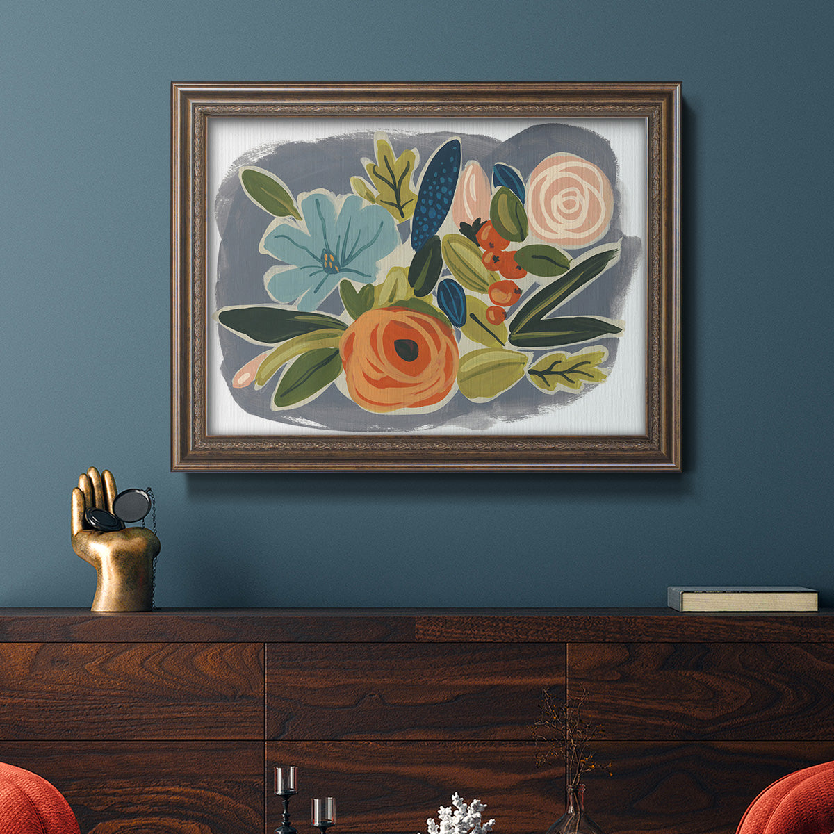 Bright Botany I Premium Framed Canvas- Ready to Hang