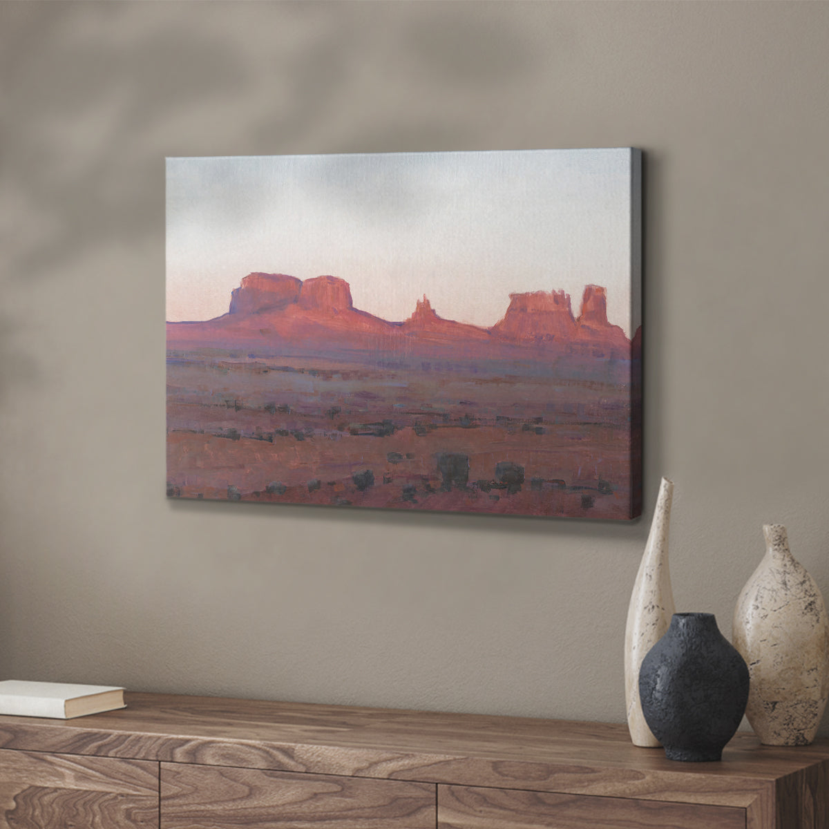 Red Rocks at Dusk II - Canvas Art Print