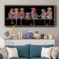 Fun Monkeys - Floater Framed Canvas Print