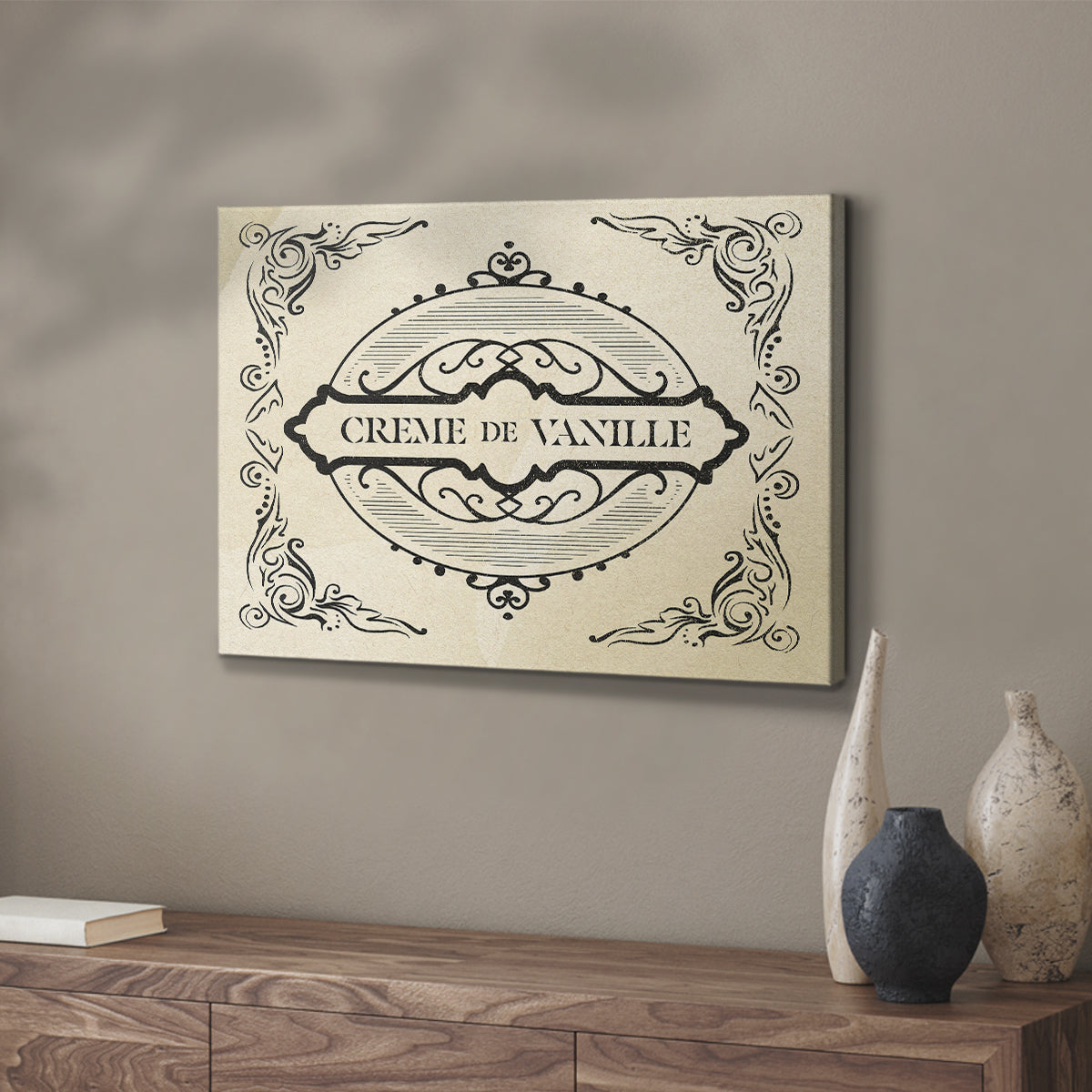 Antique French Label II - Canvas Art Print