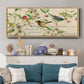 Grateful Thankful Blessed Birds - Floater Framed Canvas Print