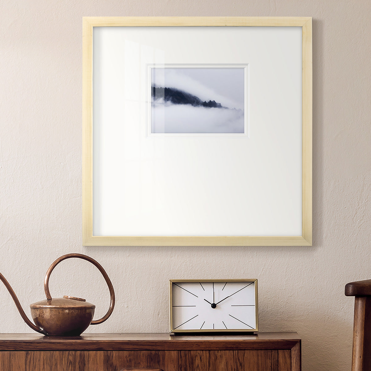 In the Clouds- Premium Framed Print Double Matboard