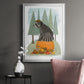 Raccoon On Pumpkin - Modern Framed Canvas Print