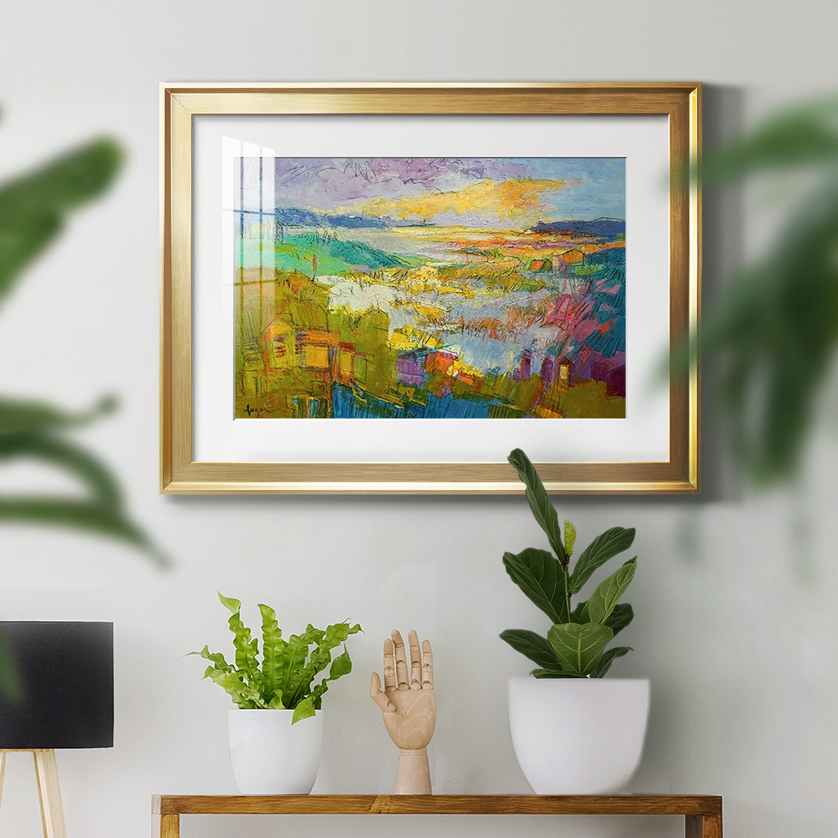 Diamond Girl Dances - Modern Framed Art Print