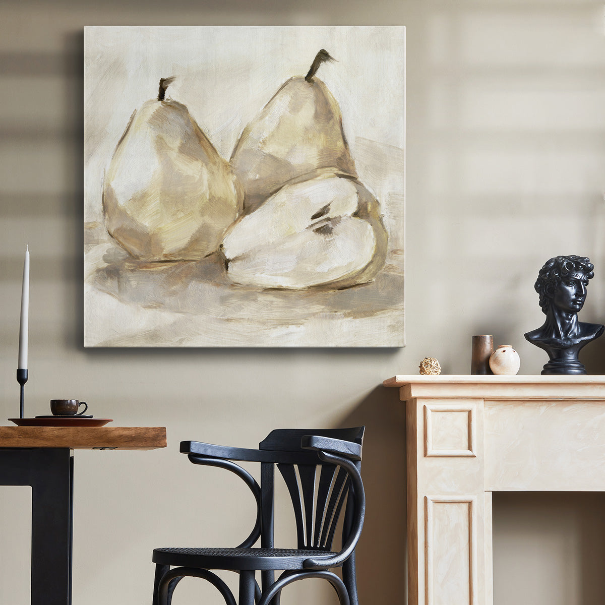 White Pear Study I-Premium Gallery Wrapped Canvas - Ready to Hang