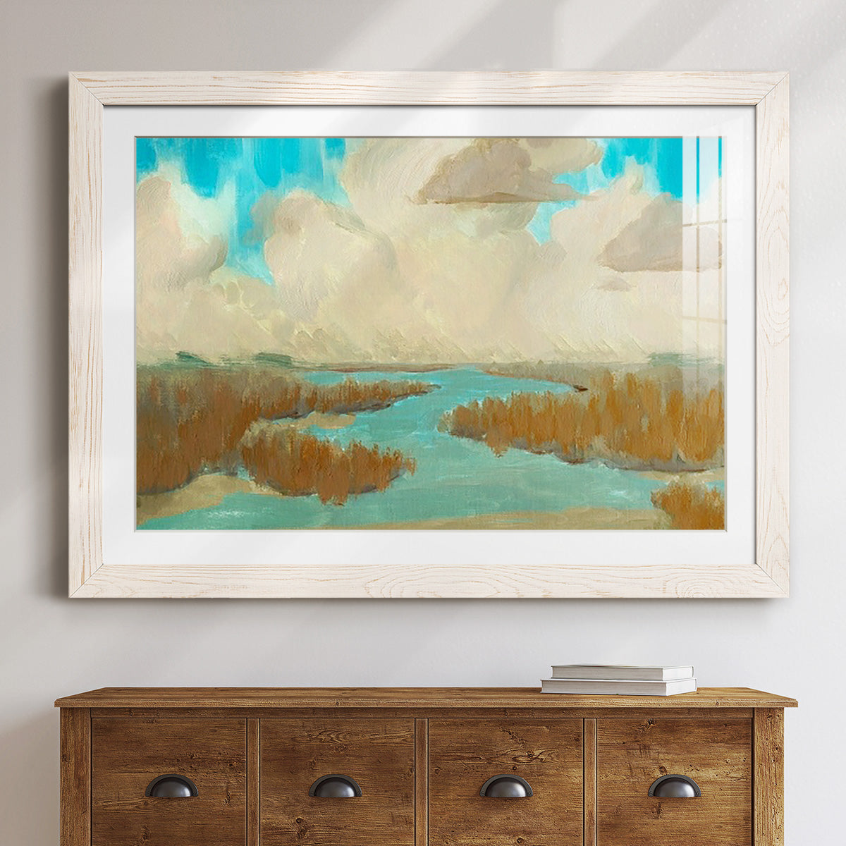 Fripp Island Water I - Barnwood Framed Art Print