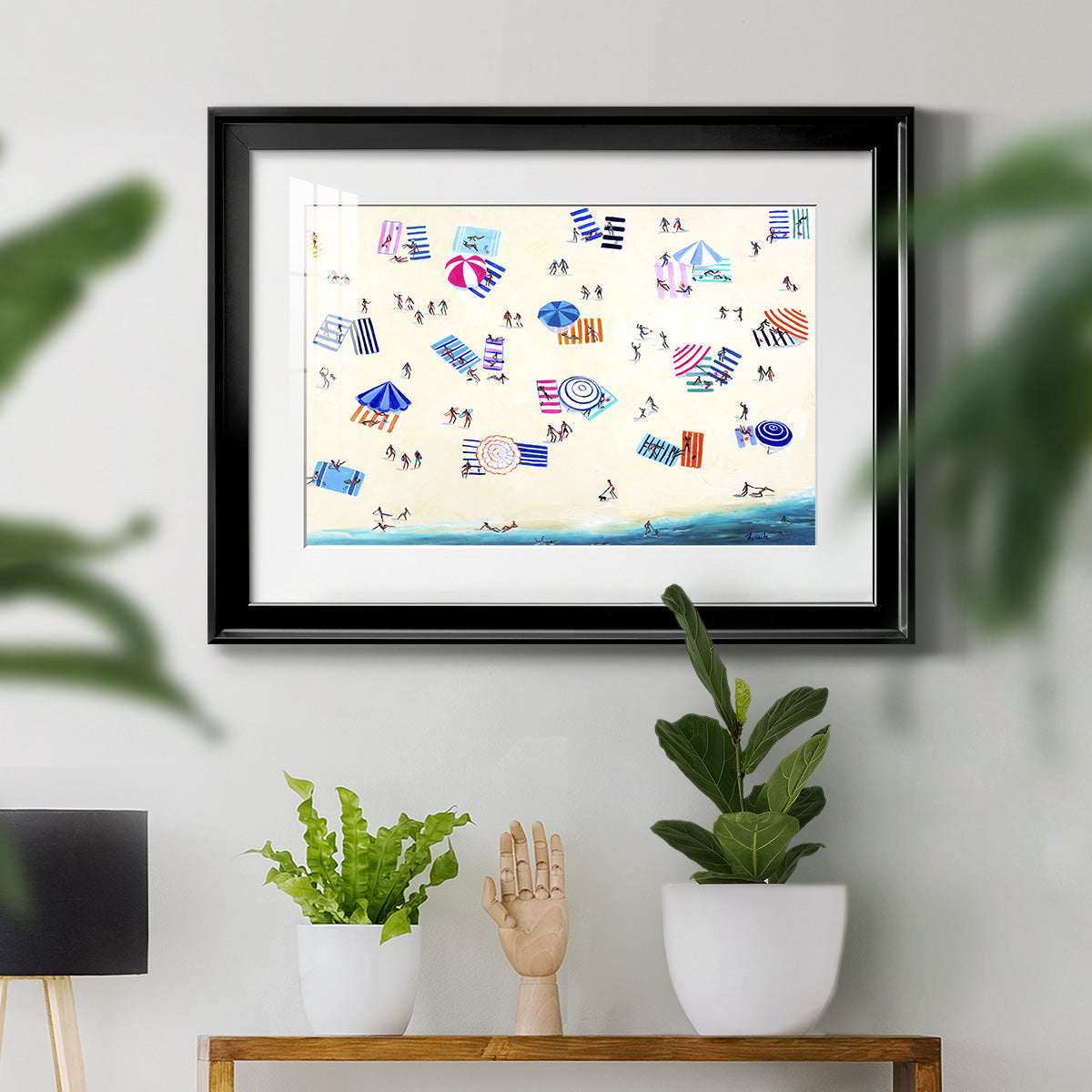 Colorful Beach Premium Framed Print - Ready to Hang