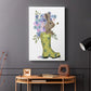 Welly Bunny And Bee - Canvas Art Print