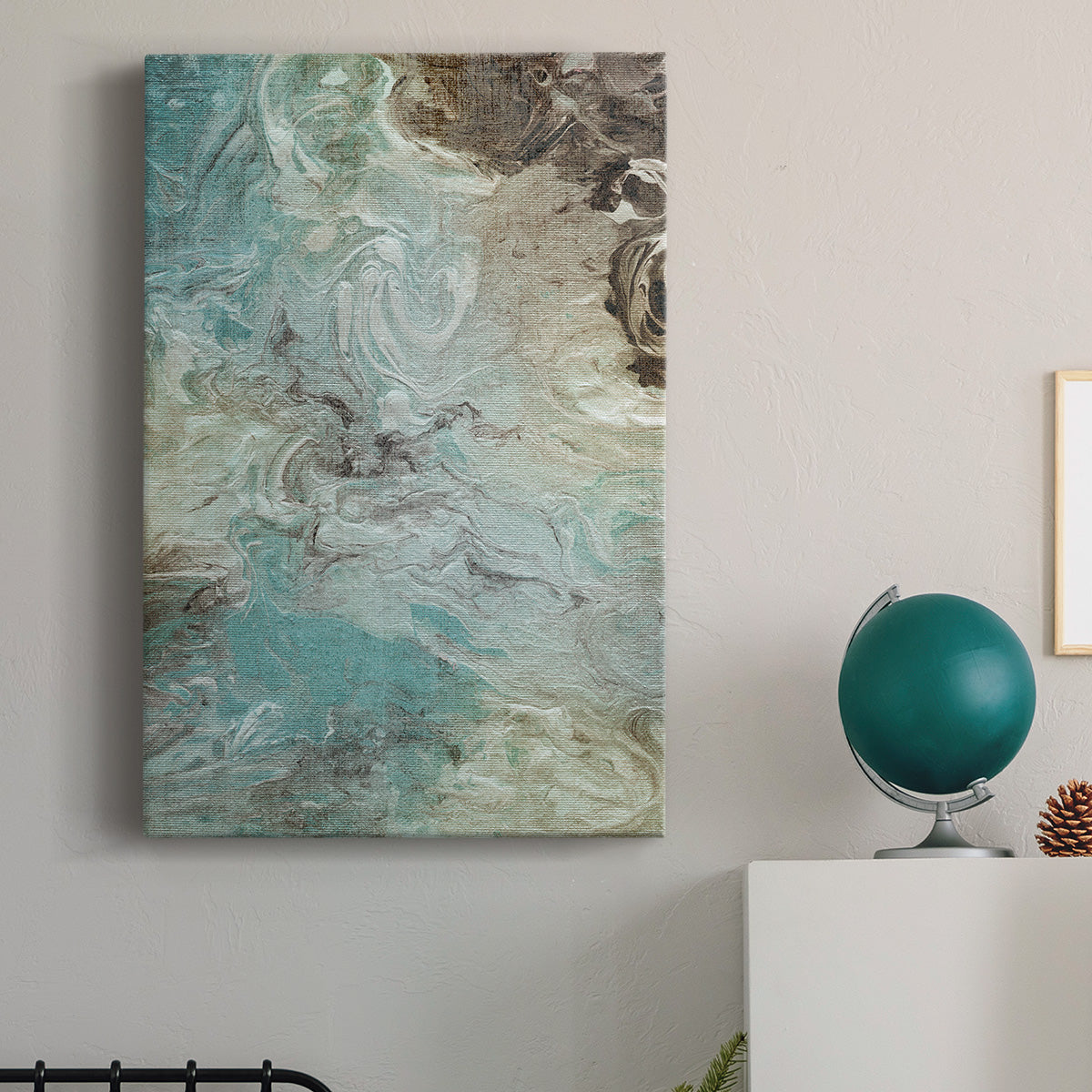 Aqua Marble - Canvas Art Print