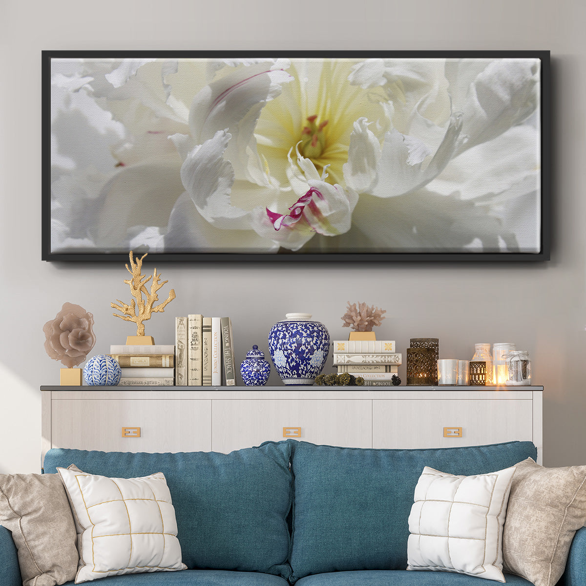 Breathless III - Floater Framed Canvas Print