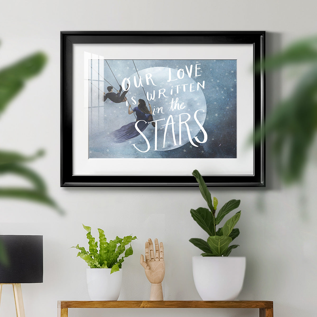 Celestial Love Collection A - Modern Framed Art Print