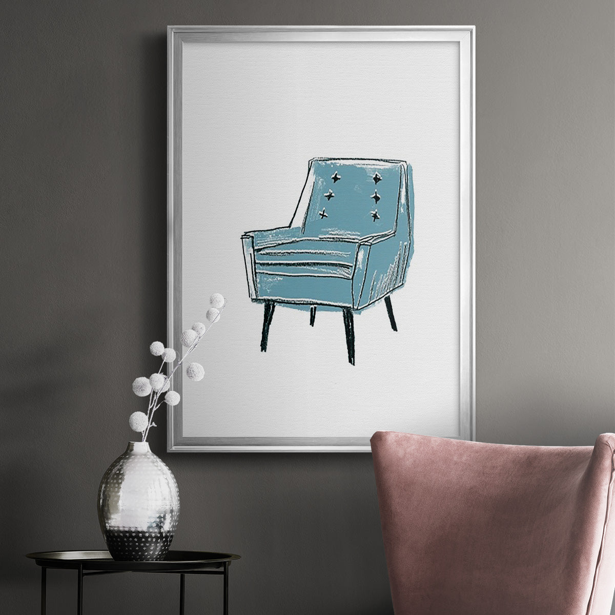 Take a Seat X - Modern Framed Canvas Print