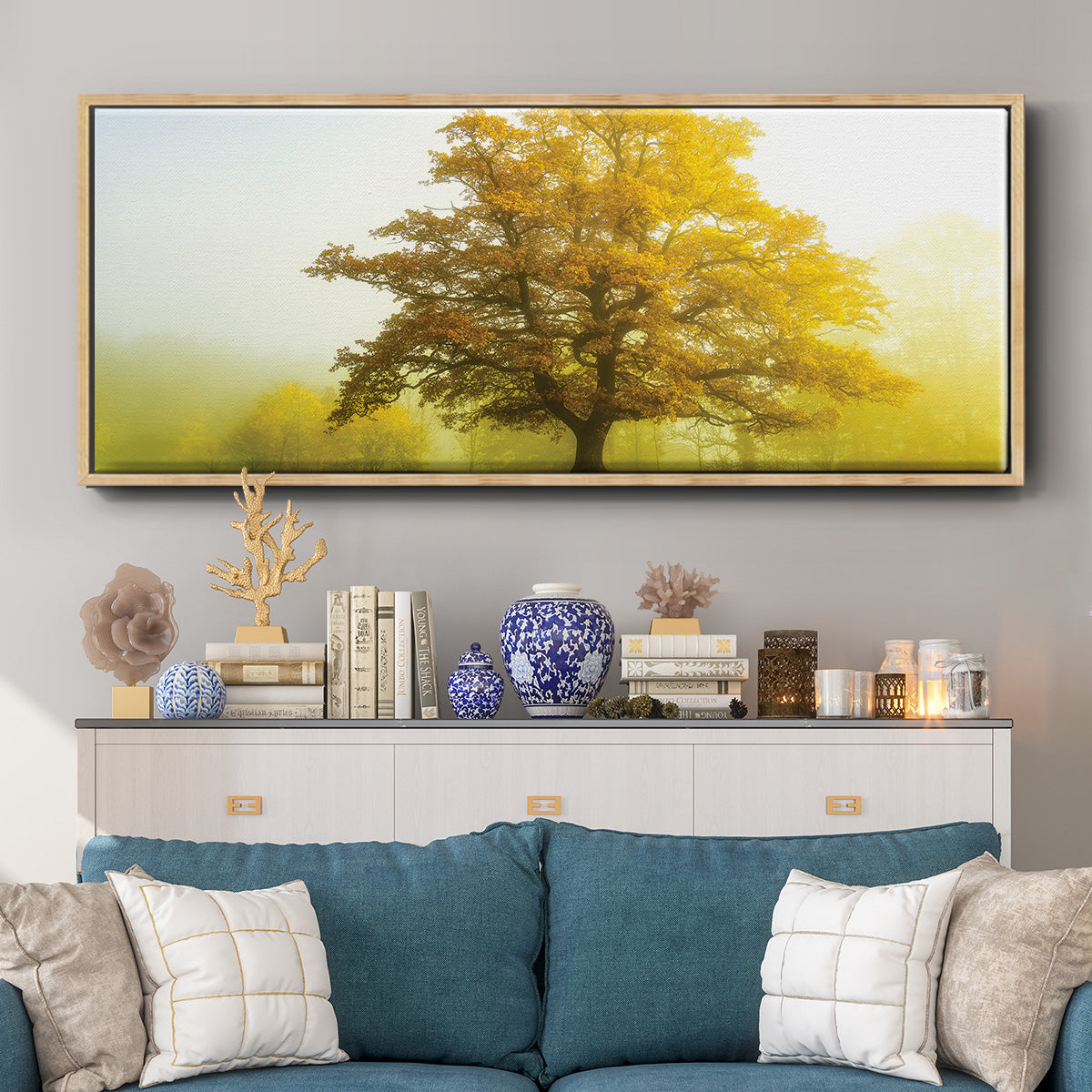 The Sentinel - Floater Framed Canvas Print