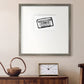 Cassette Sketch Premium Framed Print Double Matboard