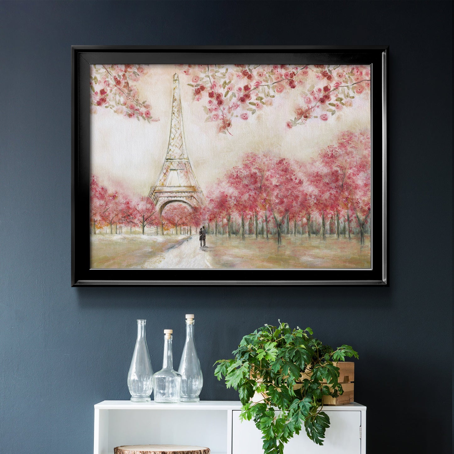 Spring In Paris - Modern Framed Canvas Print