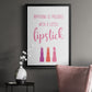 Little Lipstick - Modern Framed Canvas Print