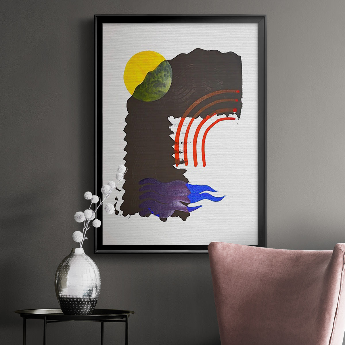 Shifting IV - Modern Framed Canvas Print