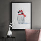 Penguin Play II - Modern Framed Canvas Print