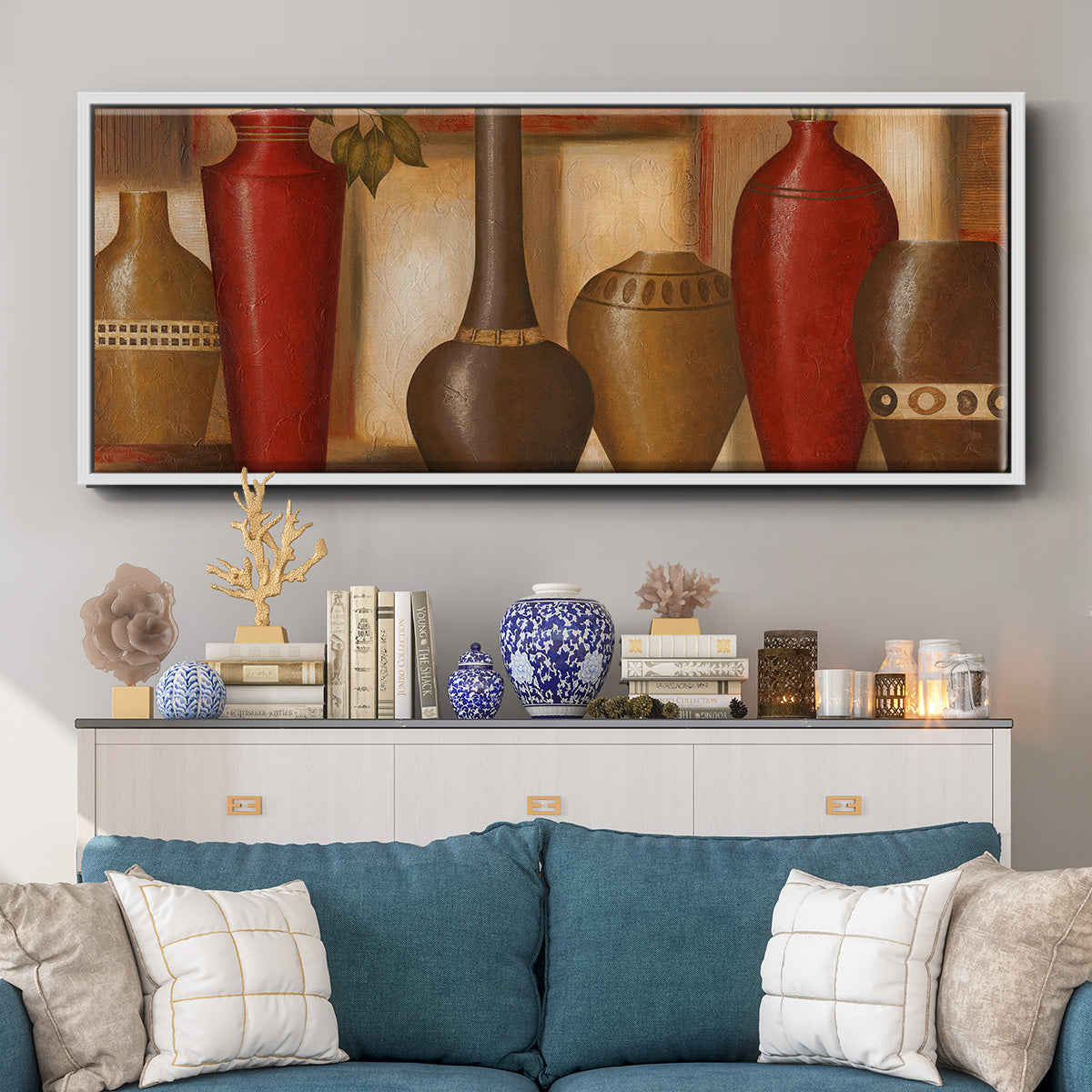 World Spice Revisited - Floater Framed Canvas Print