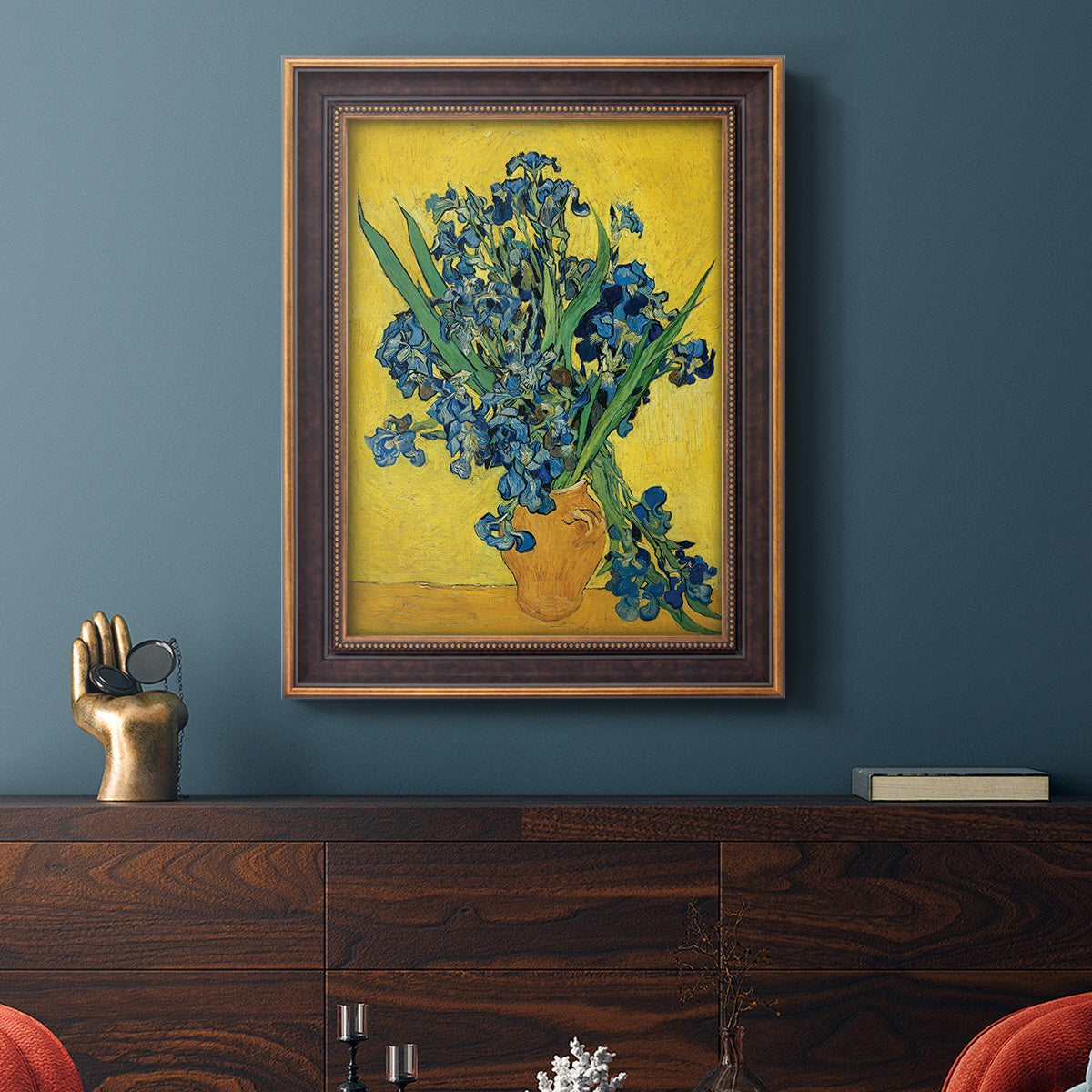 Irises, 1890 - Ornate Framed Canvas Print