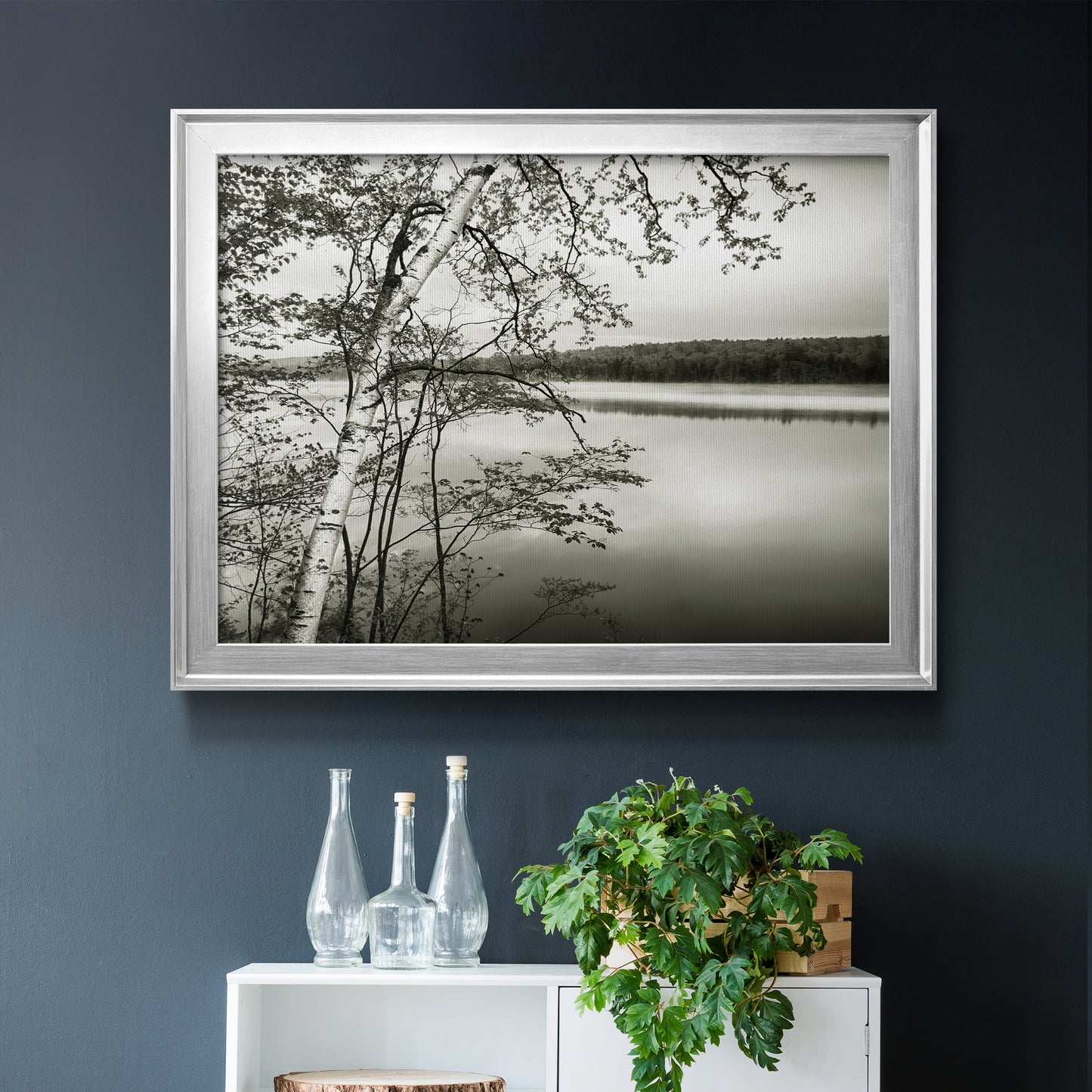 Adirondack Reflections - Modern Framed Canvas Print