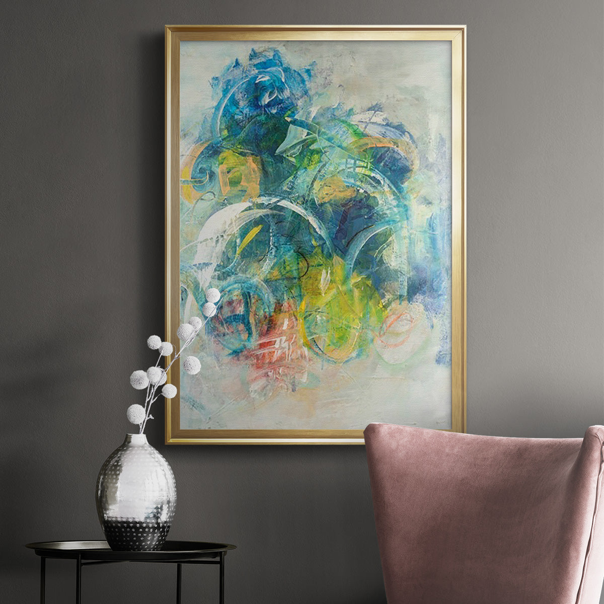Silent Energy I - Modern Framed Canvas Print