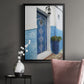 Morocco Door - Modern Framed Canvas Print