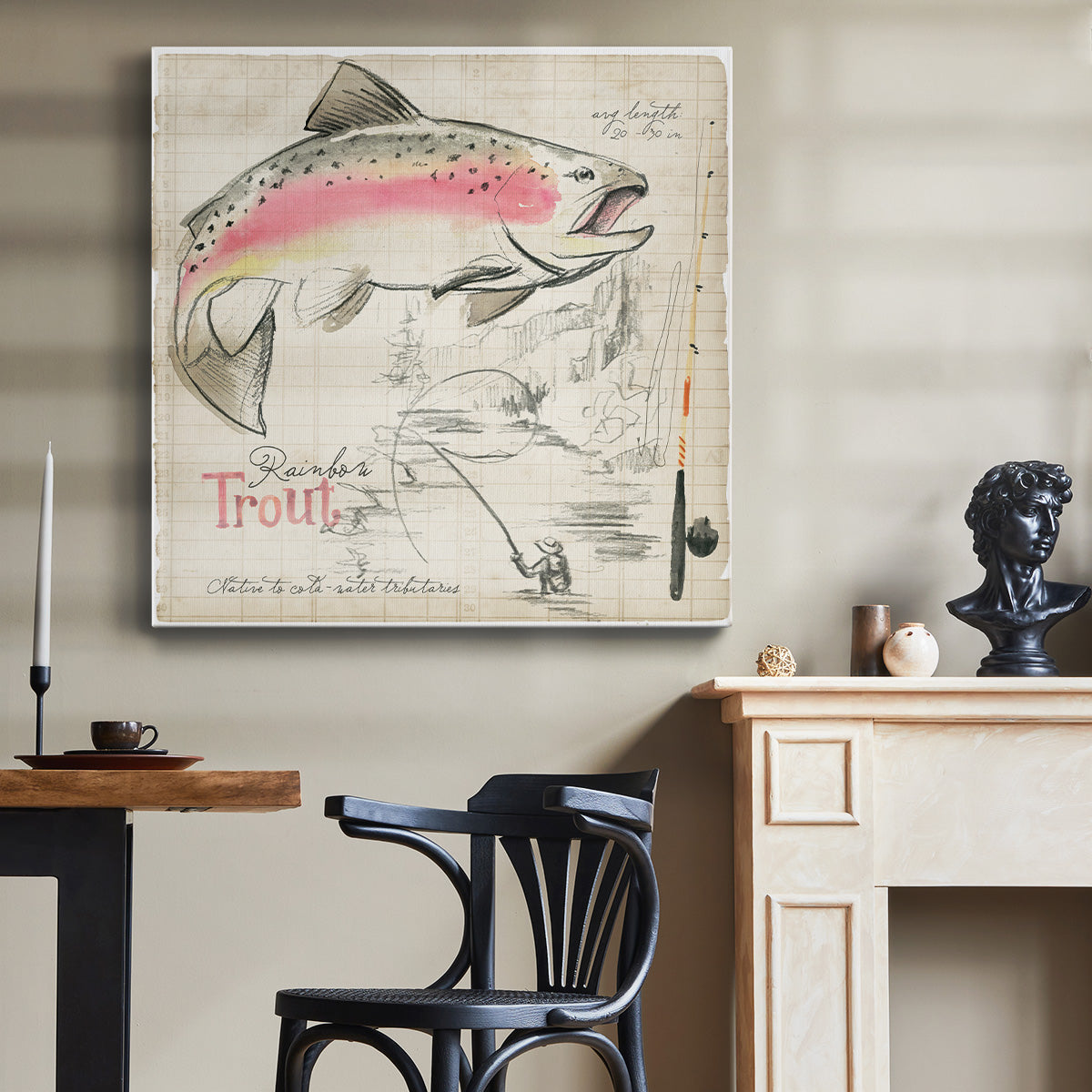 Trout Journal I-Premium Gallery Wrapped Canvas - Ready to Hang