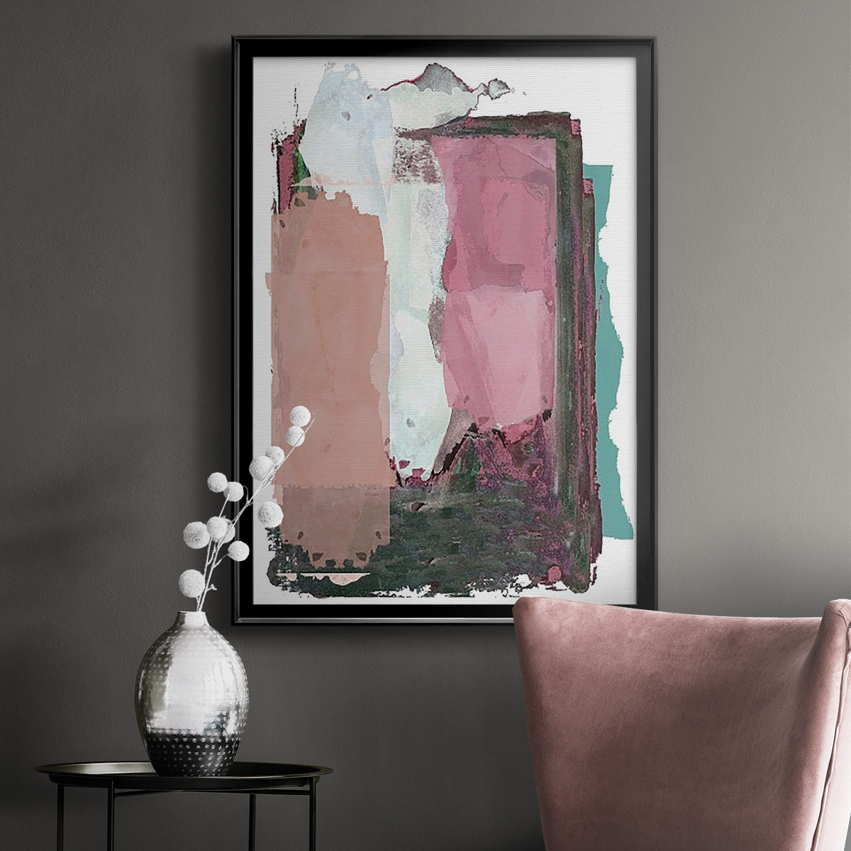 Brights Soft Wash II - Modern Framed Canvas Print