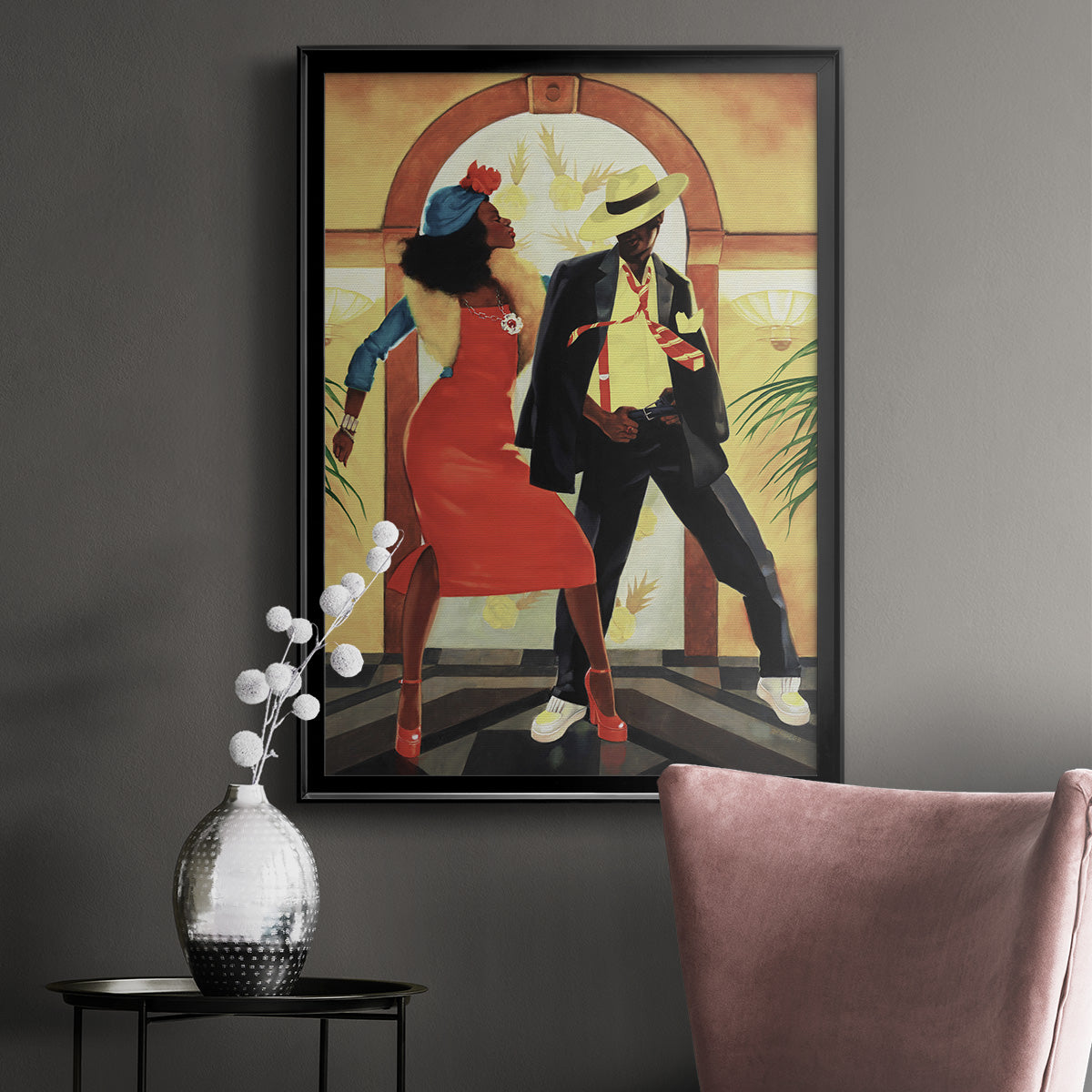 Night Out I - Modern Framed Canvas Print