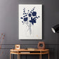 Indigo Sketch Bouquet I - Canvas Art Print