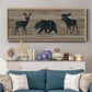 Woodland Trio - Floater Framed Canvas Print