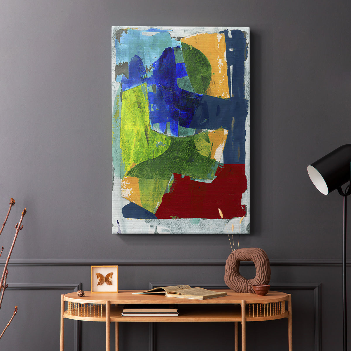 Brights Strokes II - Canvas Art Print